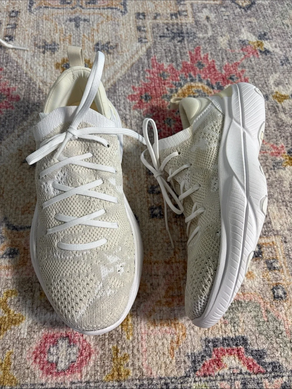 Sorel Women's Knit Athletic Sneakers in Cream/White